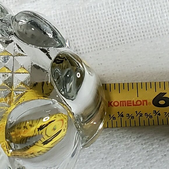 2 Princess House Utensil Holders Crystal #438 scallop Fork Spoon buffet service - Picture 8 of 8